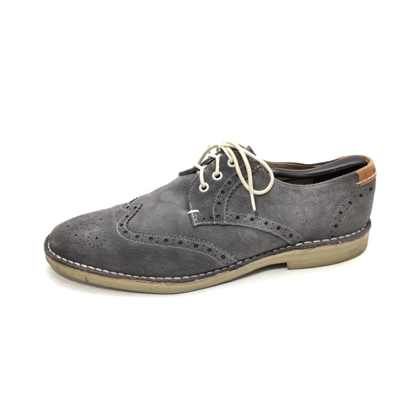 - SOLD - Ted Baker London Gray Suede Brogues - Picture 6 of 8